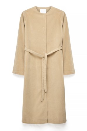 Alexia x NA-KD - Beltekappe i imitert semsket skinn - Jakker i imitert skinn - Beige - EU 44