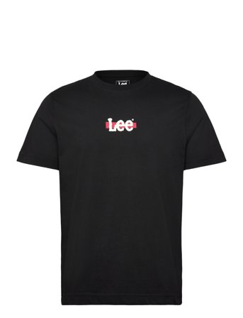 Medium Logo Tee Black Lee Jeans