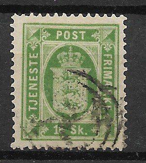 Danmark 1871 - AFA Tjenestemærker 3 - Stemplet