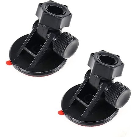 Universal bil dashcam holder biloptager montering selvklæbende biloptager monteringsbeslag høj temperaturbestandighed (2 stk., sort)