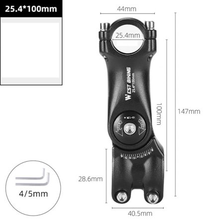 Cykelstyre Mountain Road Cykelstyre 25,4X100MM