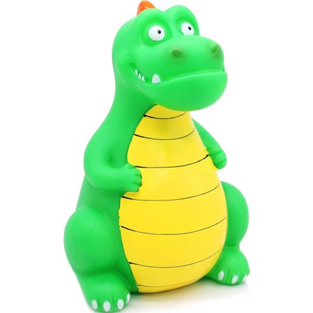 Dinosaurus-raha-lipas (vihreä), särkymätön iso vatsa Carnosaurs -possupankki, ensimmäinen kolikkopankki