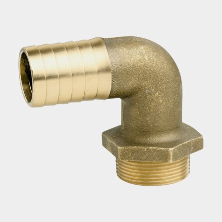 Nypel wężowy Maestrini kolanko męskie, typ ciężki, mosiądz, 2" G (BSP) (zewnętrzny) do węża 50 mm (1 31/32") - Jachtowa