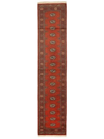 Pakistan Bokhara 2Ply Rug 80X359 Runner Dark Red/Brown Wool, Pakistan