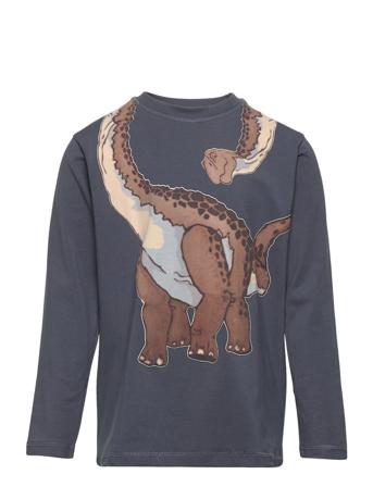 Anton - T-Shirt T-shirts Long-sleeved T-shirts Blå Hust & Claire