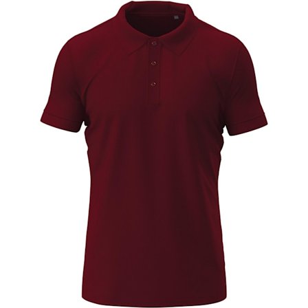 Stedman Herr Stretch Pikétröja 3XL Bordeaux