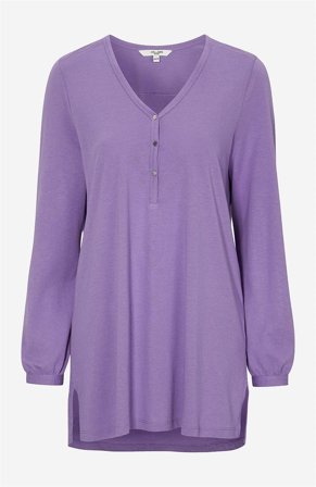 Cellbes of Sweden - Jerseytunika med v-hals snitt i lilla for damer i størrelse 42/44