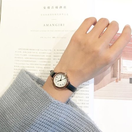 Dame Kvarts Analogt Armbåndsur Lille Urskive Delikat Ur Luksus Forretning