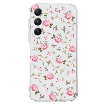 Mobilskal till Samsung Galaxy S26+ Mjuk TPU Mönstertryck - Rosa Blommor
