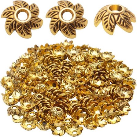 Bead Caps Caps Spacer Beads Blomma Filigran Kronblad Pärla