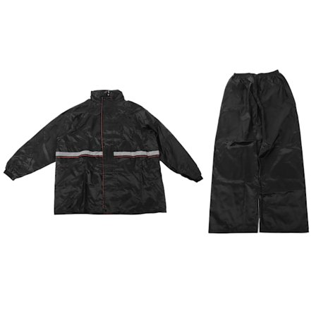 Reflekterende regndresssett Dobbelt lag Regntett jakke Split bukse sett for motorsykkel sykling 3XL