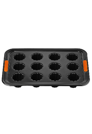 Le Creuset Canneléform 12 Fördjupningar Bakformar & springformar Unisex Svart cup