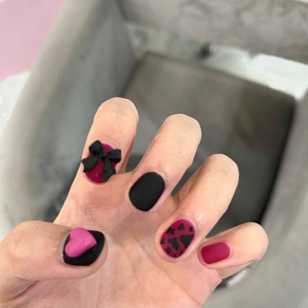 Manikyr Hallonrosett Nagellapp 24st