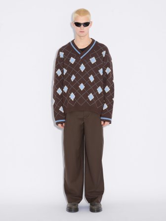 Holzweiler - Alex One Pleat Trousers - Brown - Mens - 46