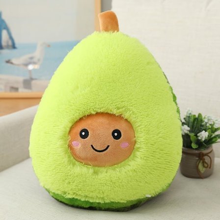 Sød plys plys pude avocado pude til barn (15,74IN