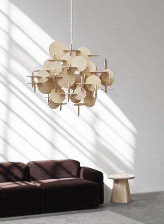 Bau taklampe large Ø49 - natur