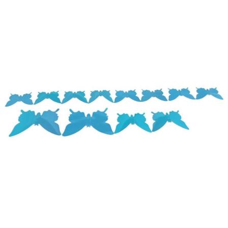 12 kpl/setti Moderni 3D Peili Akryyli Perhonen Koti Koriste DIY Taide Sein tarra Blue