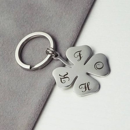 Tyttöjen parhaat ystävät Apila avaimenperä Unisex Hopea