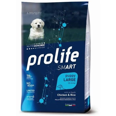 Prolife Dog Smart Chicken & Rice Cibo Secco Per Cani Cuccioli
