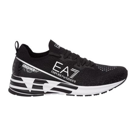 Emporio Armani Ea7, men& shoes trainers sneakers Zwart, Heren, Maat:43 1/3 EU,rubber