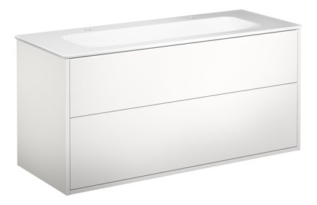 Gustavsberg Artic Allaskaappi 120 cm, pesualtaalla, 2 hanareikää, Kylpyhuone