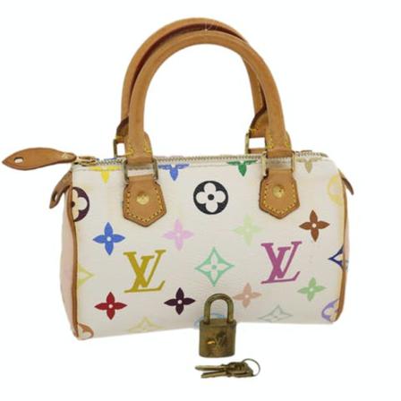 Louis Vuitton Vintage, Pre-owned bag Wit, Dames, Maat:ONE Size,leer,multicolor