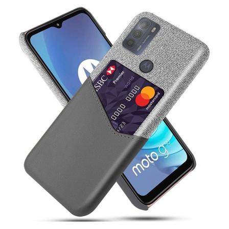 Bofink Motorola Moto G50 Card Cover - Grå Silver grey