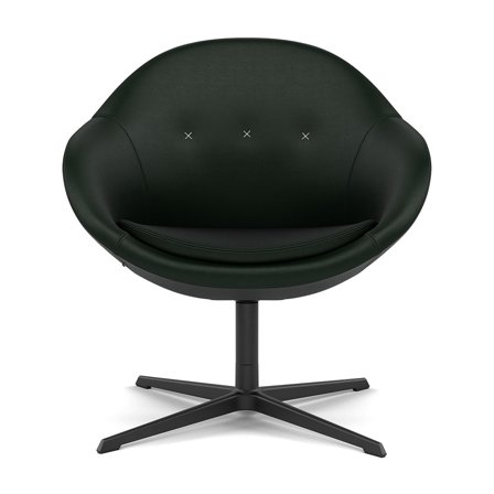 Varier Furniture Kokon Club - Green Leather - Black base