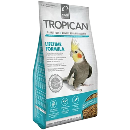 Tropican - Lifetime Granulat Parakitt 820 g - Fuglemat & fuglefôr - Fuglepellets - ZOO.no