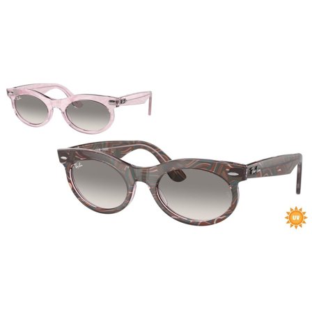 Ray-Ban Wayfarer Oval Change -Aurinkolasit - Purple Oval - Ray-Ban RB2242 138432 5322