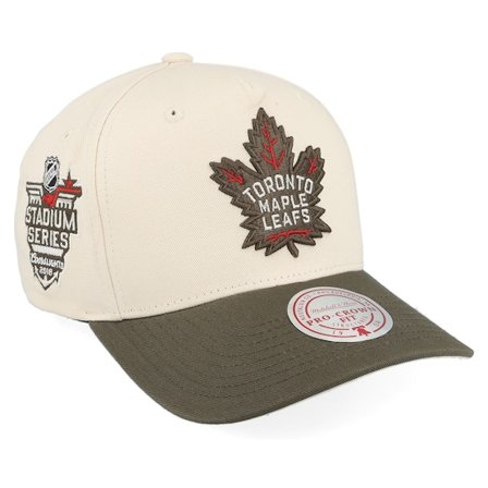 Mitchell & Ness - NHL Branco adjustable Boné - Hatstore Exclusive x Toronto Maple Leafs Pro Crown White/Brown A-frame Adjustable @ Hatstore