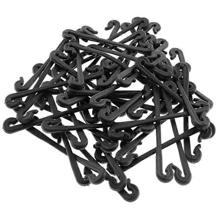 200 Stykker Vinstokker Feste Plast Bundet Spenne Kroker Hagearbeid Drue Støtte Grønnsaksstropper Klemmer Grønnsaker Faste Spenne Krok Planteholder, 