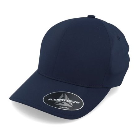 Flexfit - Blå adjustable Keps - Delta Fit Navy Adjustable @ Hatstore