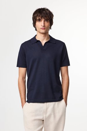 NN.07 Ryan 6311 Polo Male Blue Cotton Blend