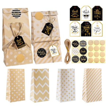 24 julekalender papirposer, DIY julegavepose med 24