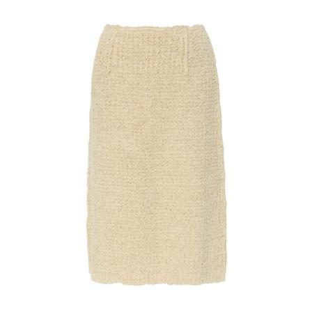 Maison Margiela Woven Rok , Beige , Dames , Maat: M Midirokken