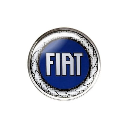 3D-tarra - Fiat - Virallinen logo - Sininen - Halkaisija 40 mm - Auto