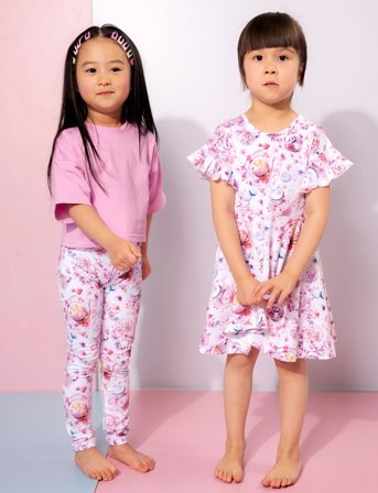 Gugguu Print Smoc T-Shirt Dress - Pink - 92