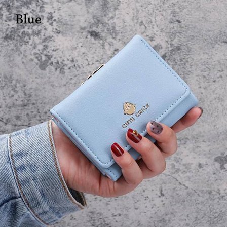 Korta plånböcker Pengaväska BLÅ - spot sales