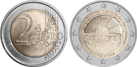 Cypern 2017 - Paphos - Europæisk Kulturhovedstad - 2 euro mønt