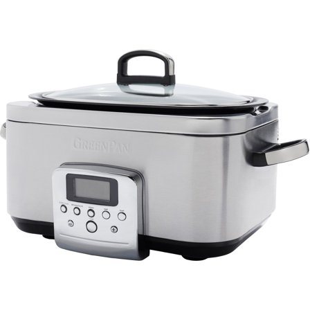 Greenpan Elite Slowcooker, rustfrit stål - Stainless steel | KitchenOne
