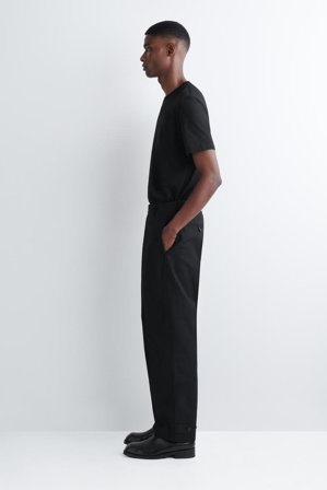 COS Men's Chinos De Algodón Straight Leg in Negro