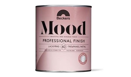 Beckers Lackfärg, Mood Professional Finish 40 halvblank, 0.75L, Vit, Färg & tapeter
