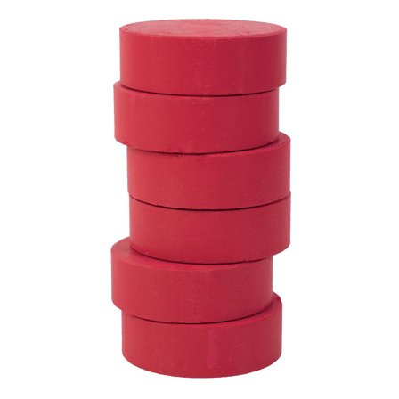 PLAYBOX Färgpuckar 57mm, mörkröd 6/fp - Lyreco - Skola och förskola - Målarfärg och tillbehör - Färgblock