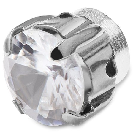 Jasny kryształowy kolczyk magnetyczny dla mężczyzn - Kolczyki magnetyczne