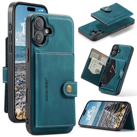 iPhone 16 Plus - Premiumskydd med Magnetiskt Kortfacksskal