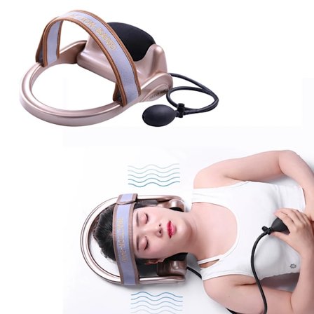 Cervical traksjonsenhet holdningspumpe luftfylt ryggkorrigerer traktor avslappende belte ryggmassasje muskelsmerter