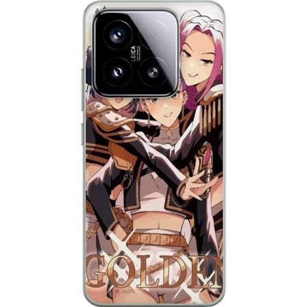 Kompatibel Mobilcover til Xiaomi 15 K-Pop Demon Hunters guld sort anime trio kpop e-sport inspireret design kraftfuld stil