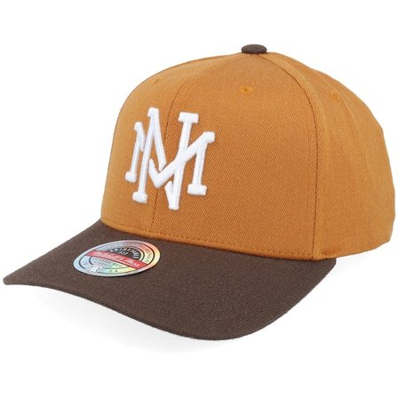 Mitchell & Ness - Svart adjustable Caps - Two Tone Brown Classic Red Own Brand Tan/Brown Adjustable @ Hatstore