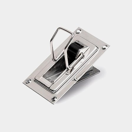 Ralo automático de embarcação Andersen Automatic Bailer Mini, passante, montagem externa, 56 x 92 mm (dimensão externa) / 38 x 73 mm (dimensão de 